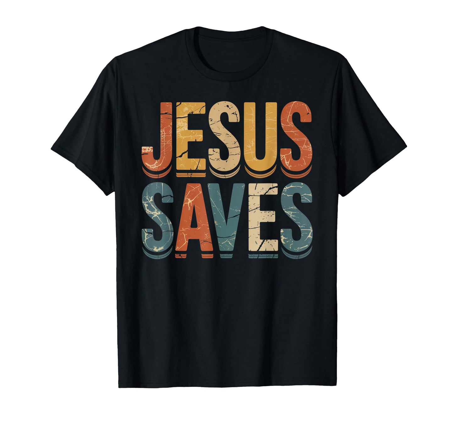 Jesus Saves Cross Christian Religious Faith Mens T-Shirt