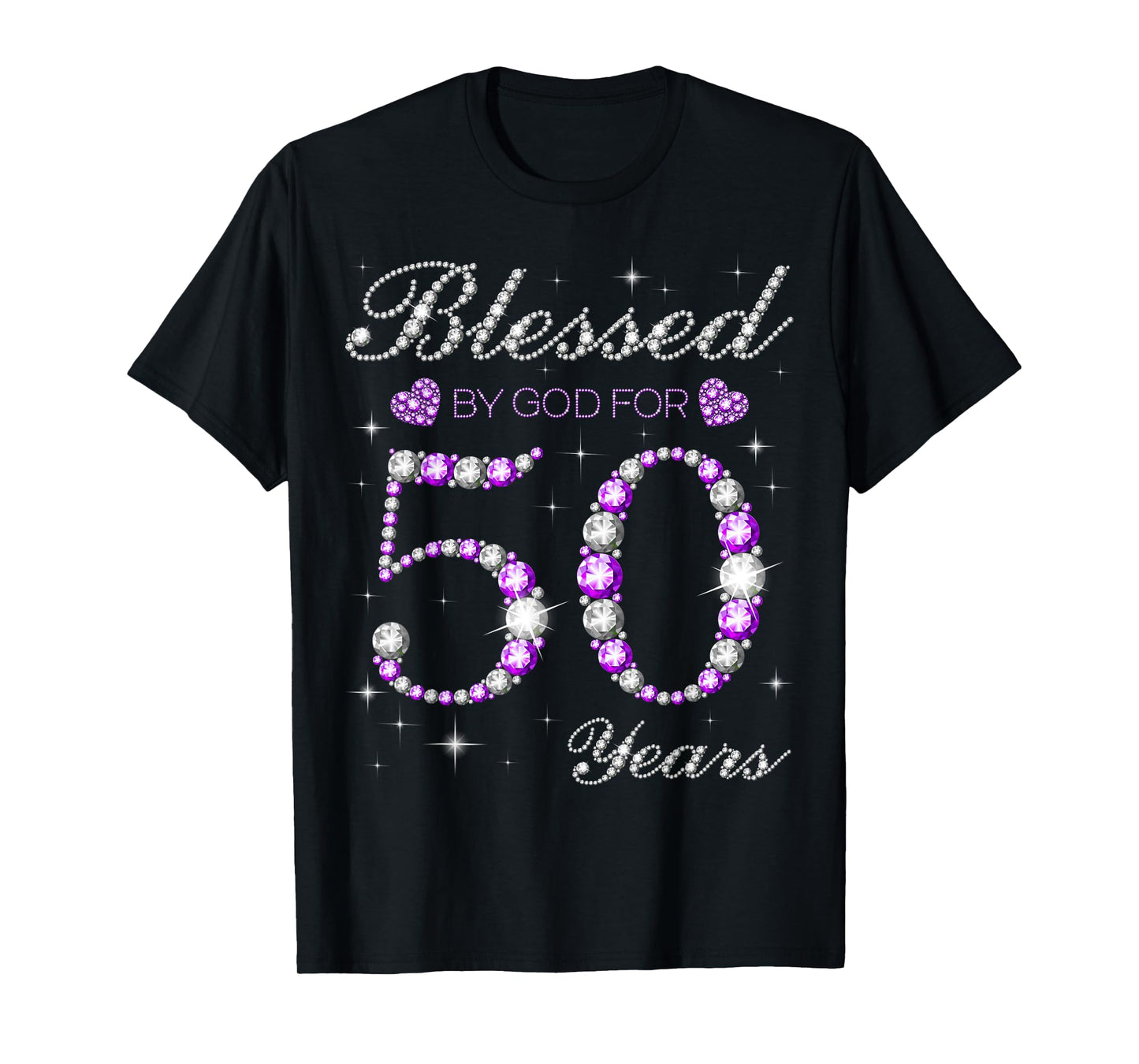 Blessed By God For 50 Years Old 50th Birthday Party B-day T-Shirt