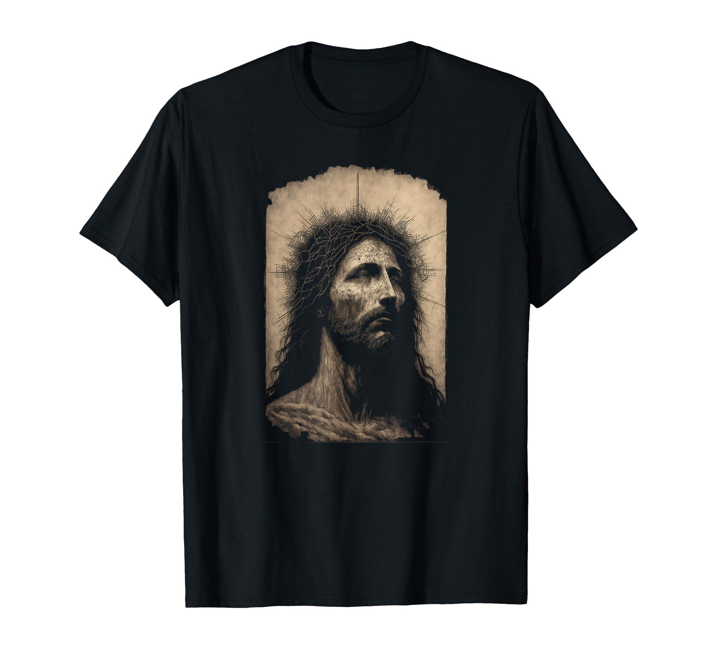 Biblical Christ Catholic Jesus Shroud of Turin Aesthetic T-Shirt