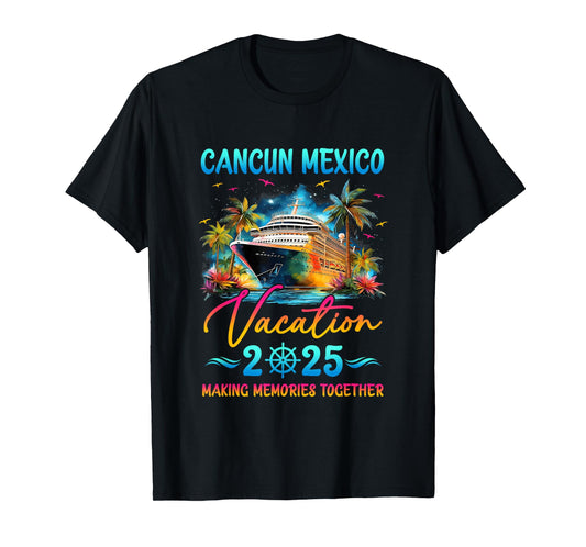 Cancun Mexico Family Vacation 2025 Matching Group Summer T-Shirt