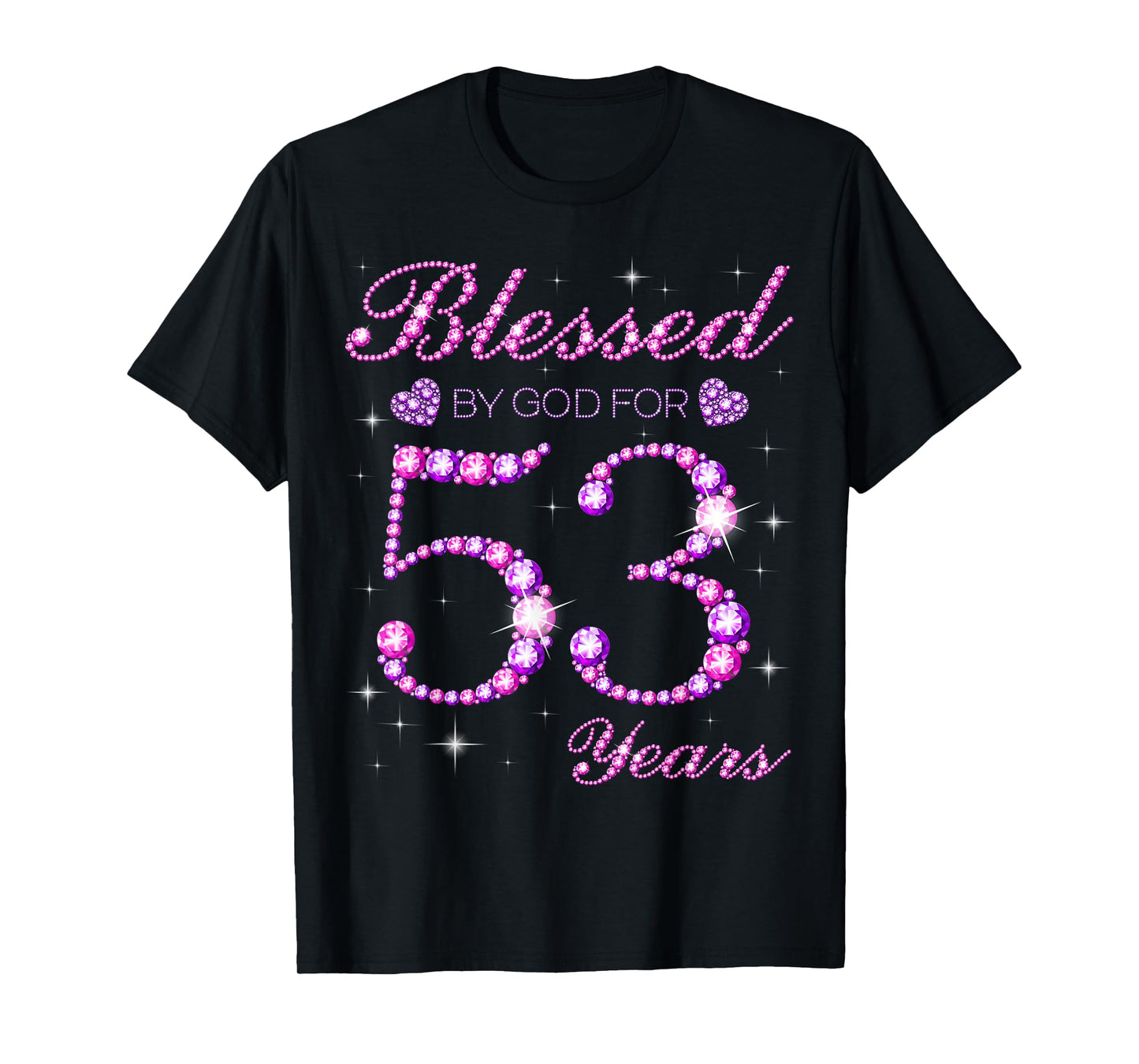 Blessed by God for 53 Years Old 53rd Birthday Party T-Shirt