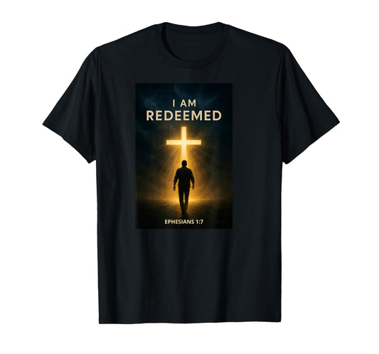 I Am Redeemed Powerful Ephesians 17 Scripture Bible Verses T-Shirt