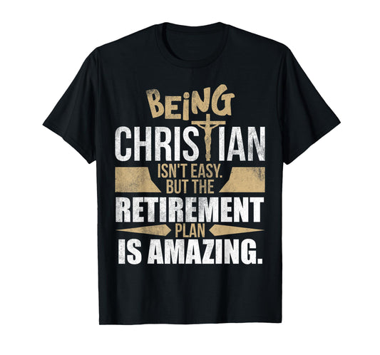 Vintage Jesus Shirt Christian Retirement Plan Gift Tee T-Shirt