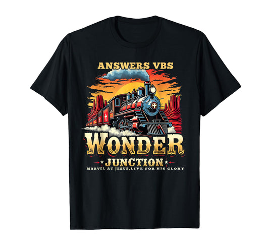 Answers VBS Wonder Junction Christian Train Theme Apparel T-Shirt