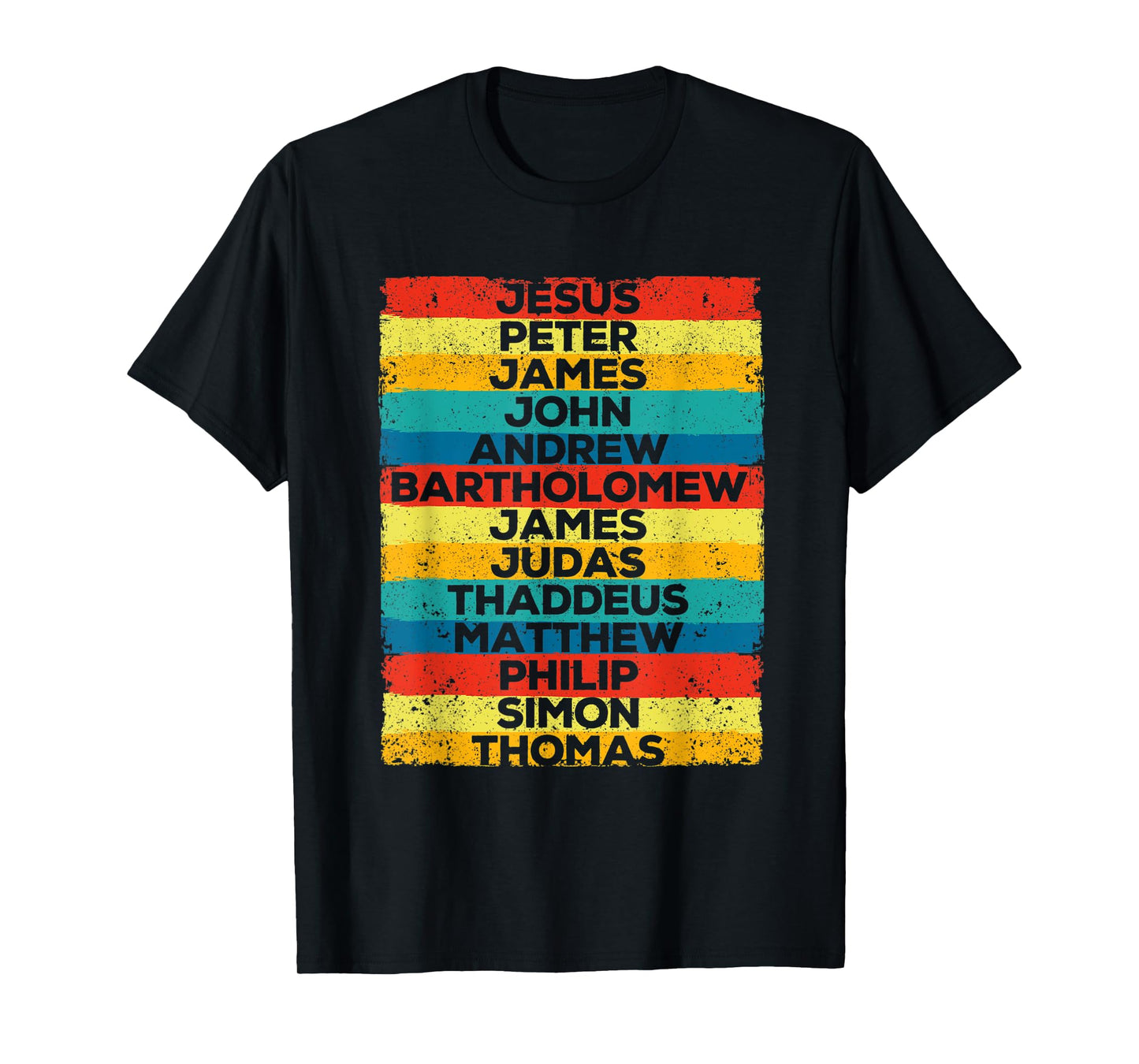 Jesus Christ 12 Apostles Disciples Funny Christmas Religous T-Shirt