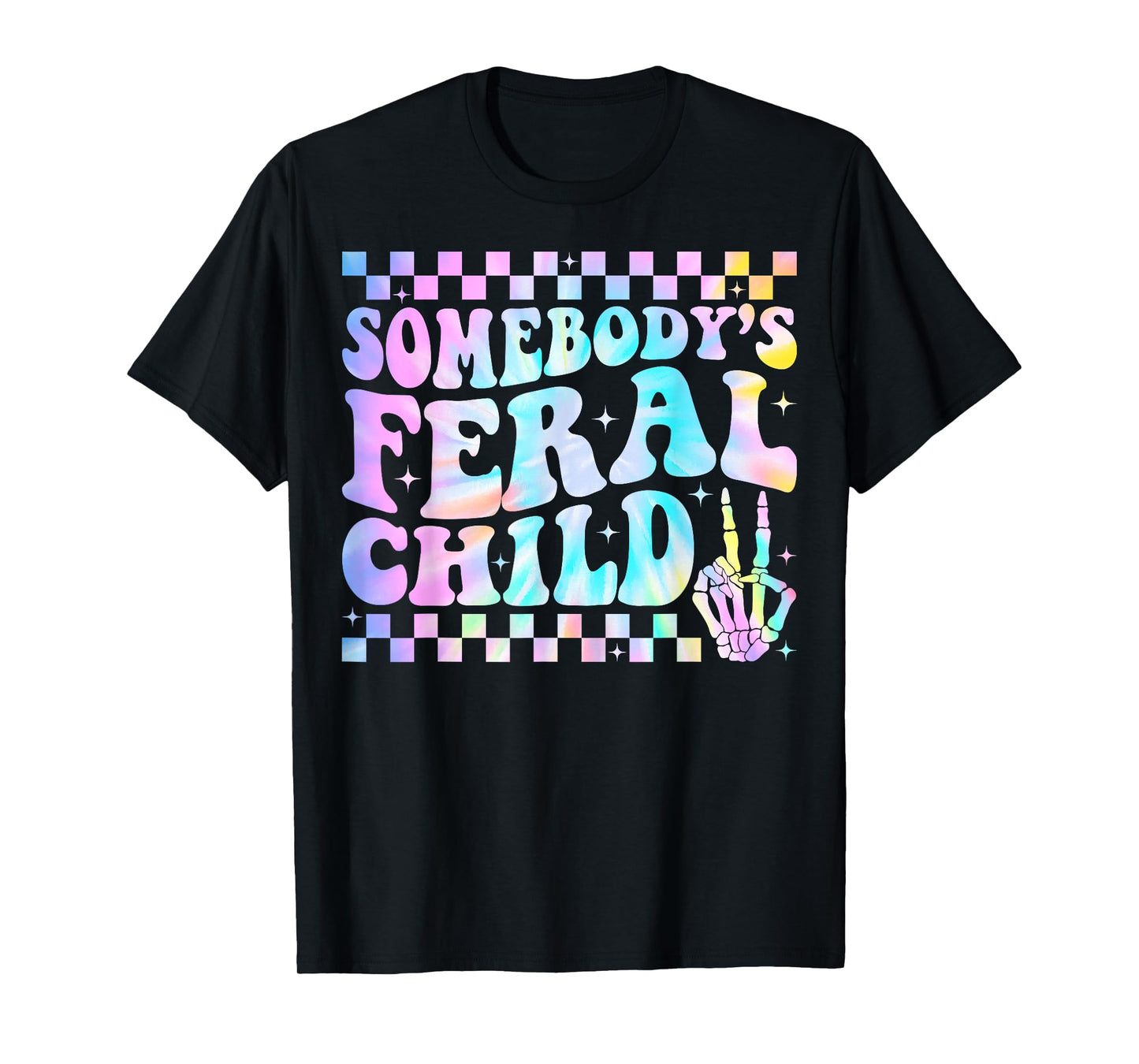 Somebody's Feral Child Toddler Girl and Boy Funny Quotes T-Shirt