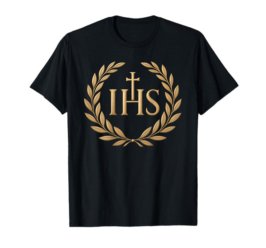 IHS Crucifix - Catholic Church - Jesus Christ T-Shirt