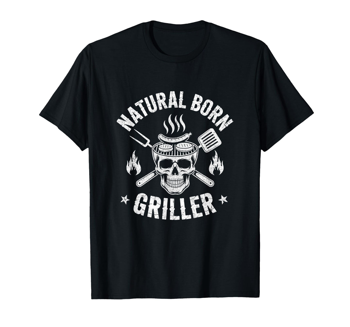 Natural Born Griller Funny Bbq Joke For Grill Lovers T-Shirt