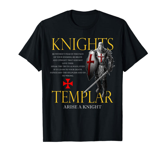Knights Templar Christian Warrior For God Christian T-Shirt