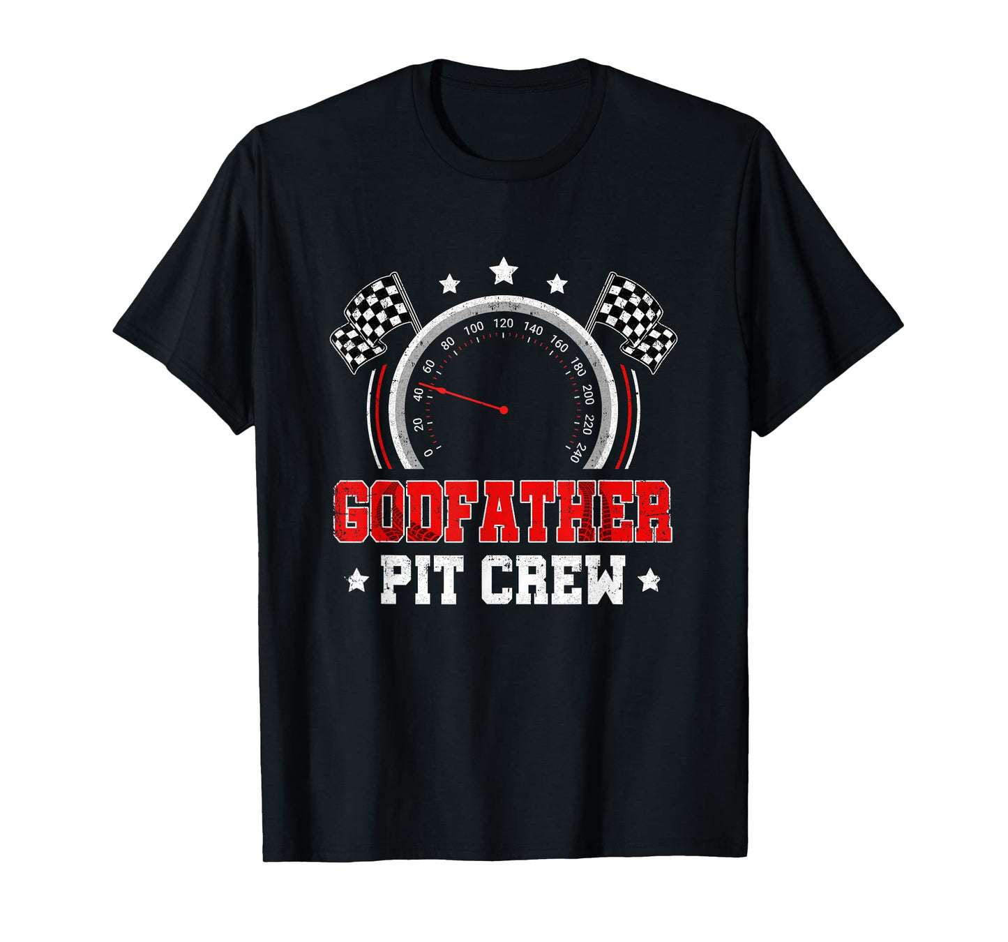 Godfather Pit Crew Race Car Birthday Party Racing Family T-Shirt