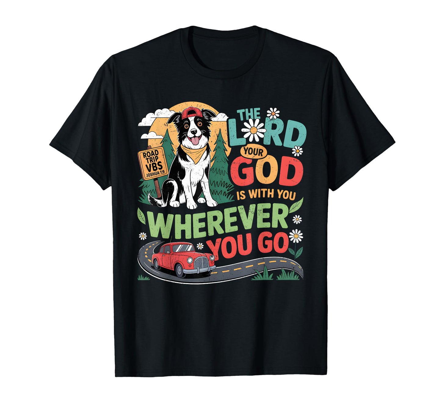 Road Trip VBS 2025 Christian Dog Bible Theme T-Shirt for Men Women Kids