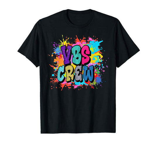 Colorful VBS Crew VBS 2025 Vacation Bible School Christian T-Shirt