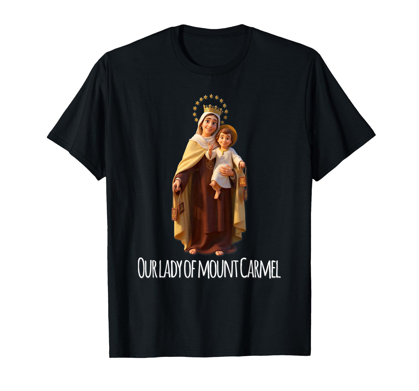 Our Lady of Mount Carmel Marian Catholic T-Shirt