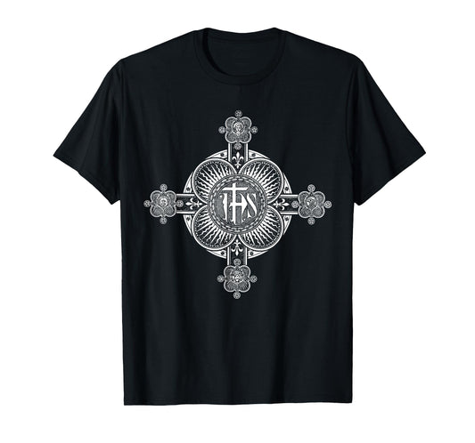 IHS Catholic Vintage Four Gospels of Matthew Mark Luke John T-Shirt