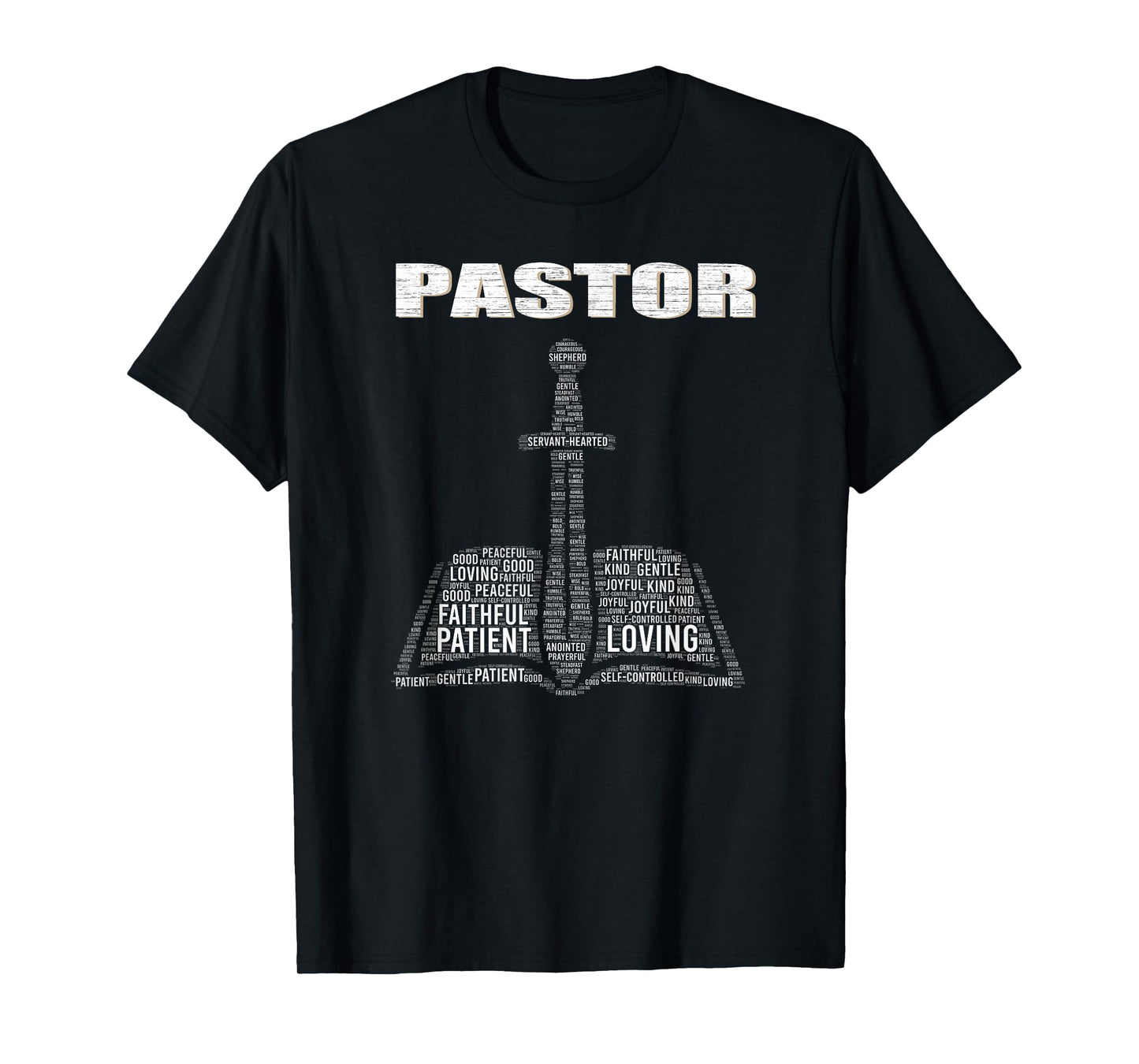 Christian Minister Word Cloud Church Pastor Appreciation Day T-Shirt
