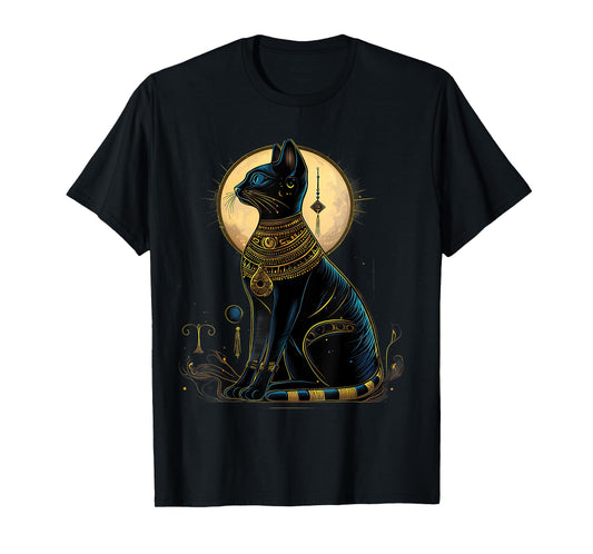 Egyptian God Cat Bastet Ancient Egypt Egyptology Tutankhamun T-Shirt