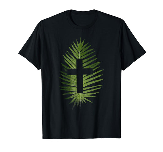 Palm Sunday Christian Palm Leaf Cross Men Women Kids T-Shirt