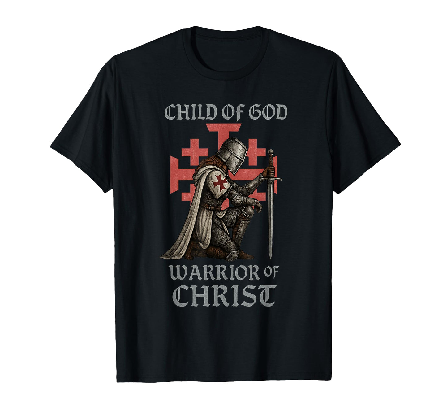 Female Warrior of Christ - Kingdom of Jerusalem T-Shirt