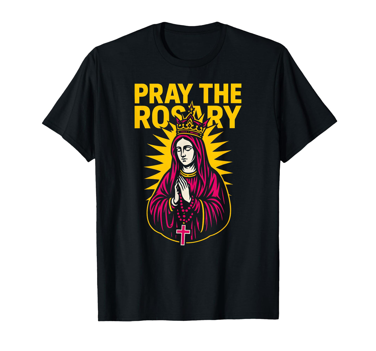 Catholic Pray The Rosary Vintage Mens Surgery Recover T-Shirt