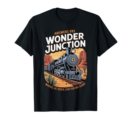 Vintage Answers VBS Wonder Junction Christian Train Theme T-Shirt