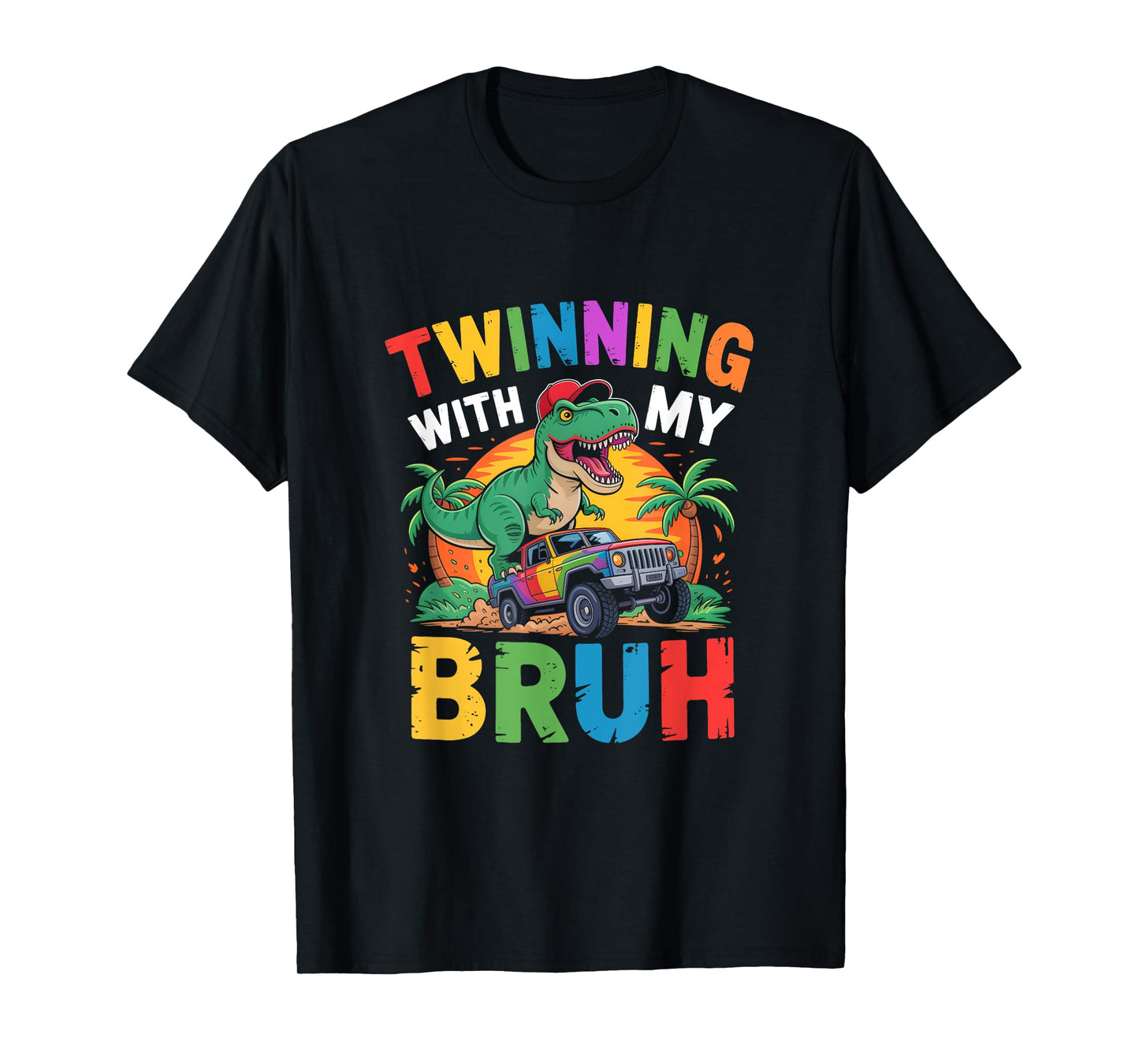 Twinning With My Bestie Kids Boys Funny Twin Day Spirit Week T-Shirt