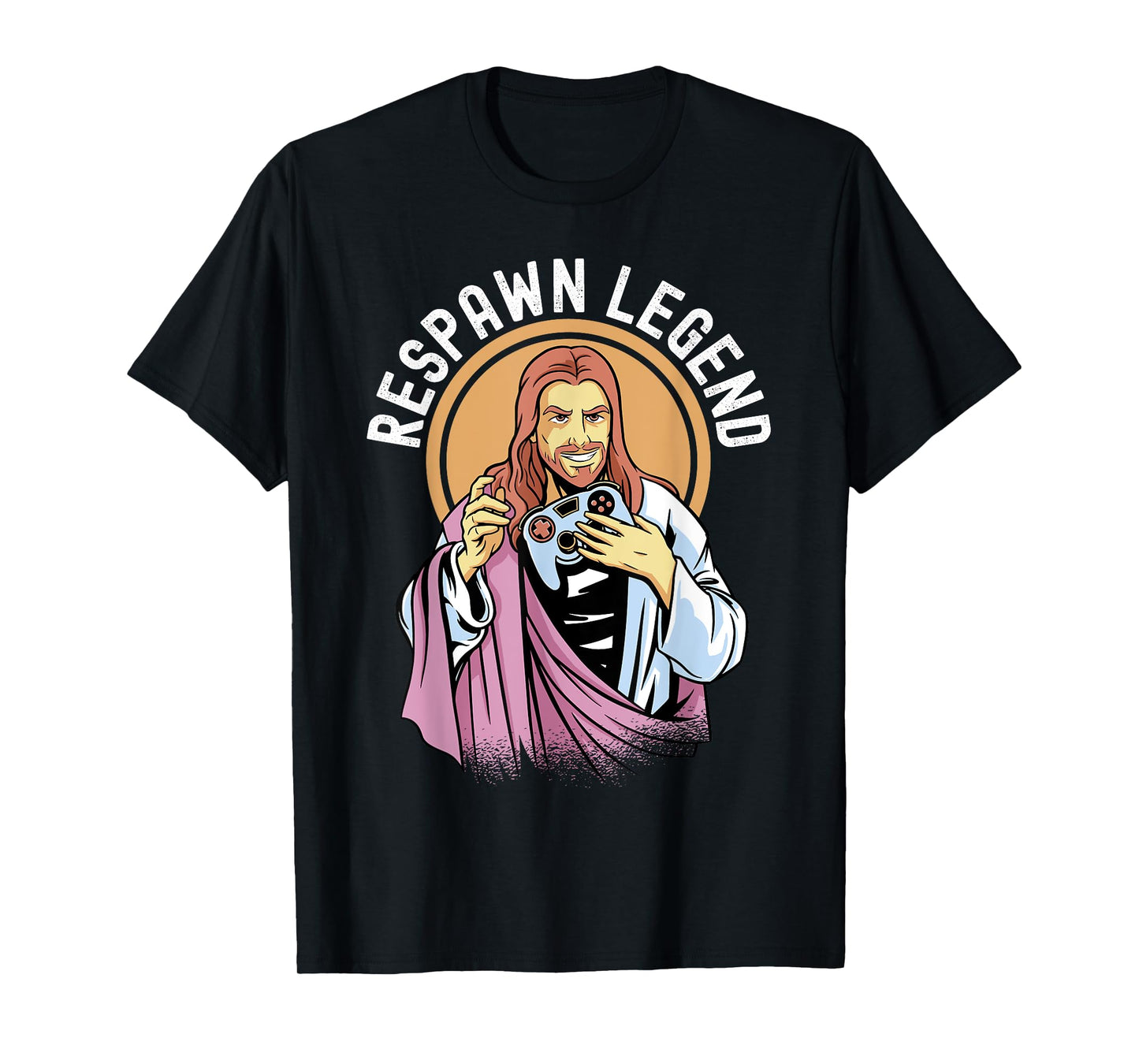 Respawn Legend Resurrected Funny Jesus Video Games Mens Boys T-Shirt