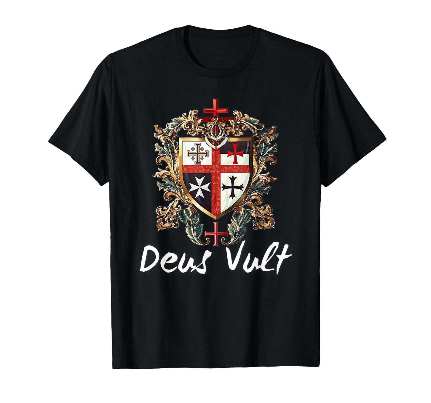 Catholic Knight Templar Crusader Cross Latin T-Shirt