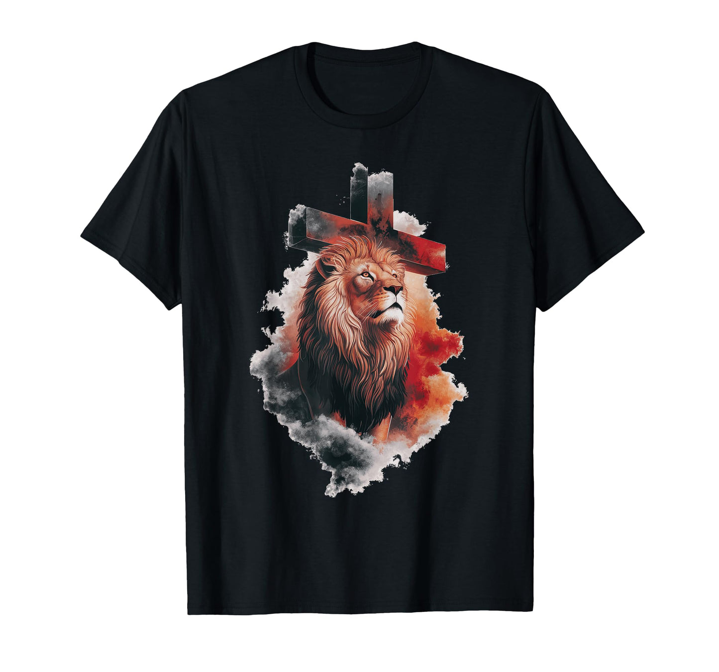 Lion of Judah Christian Cross T-Shirt