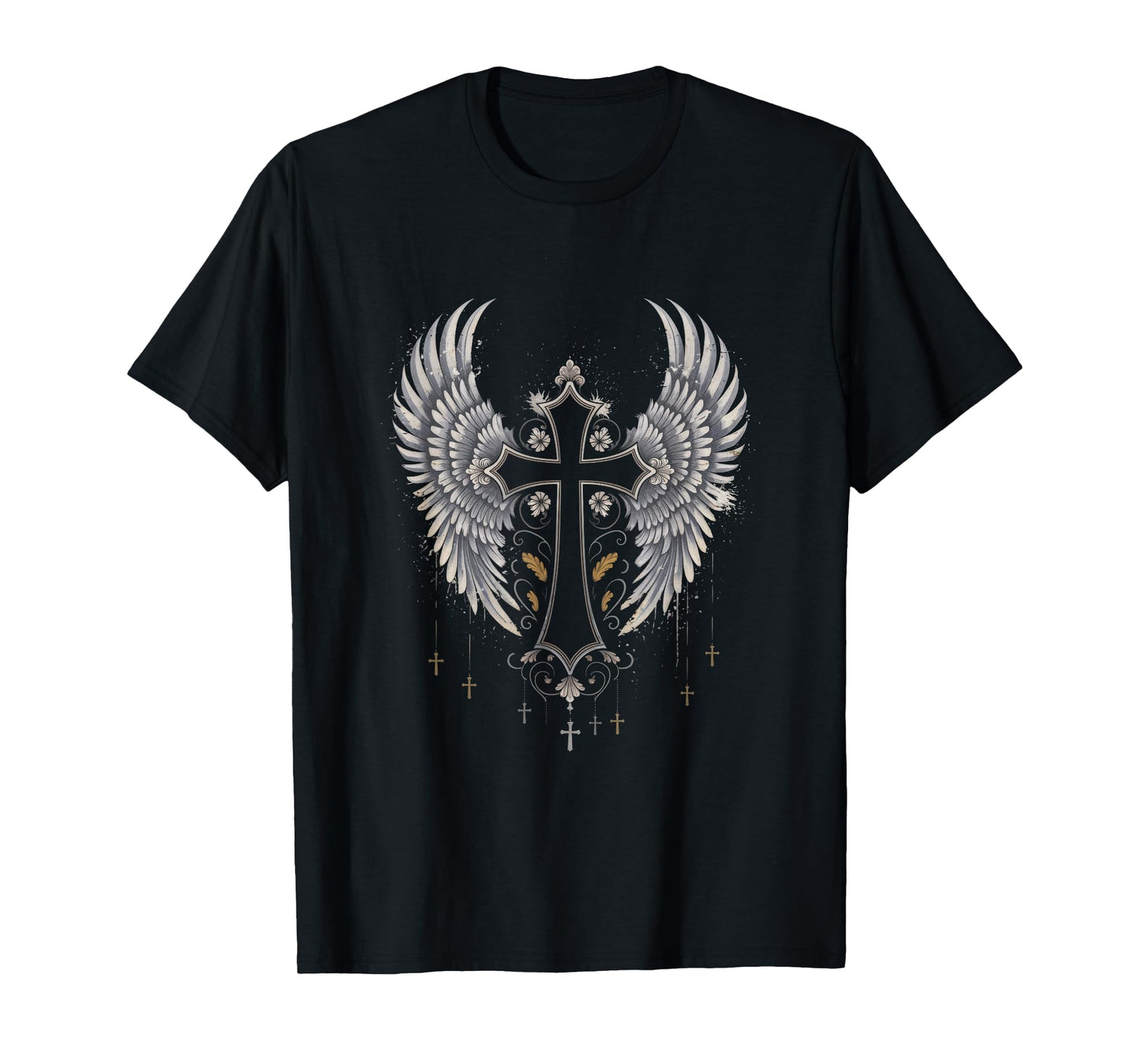 Jesus Cross Christian Angelic Wings Angel wings T-Shirt