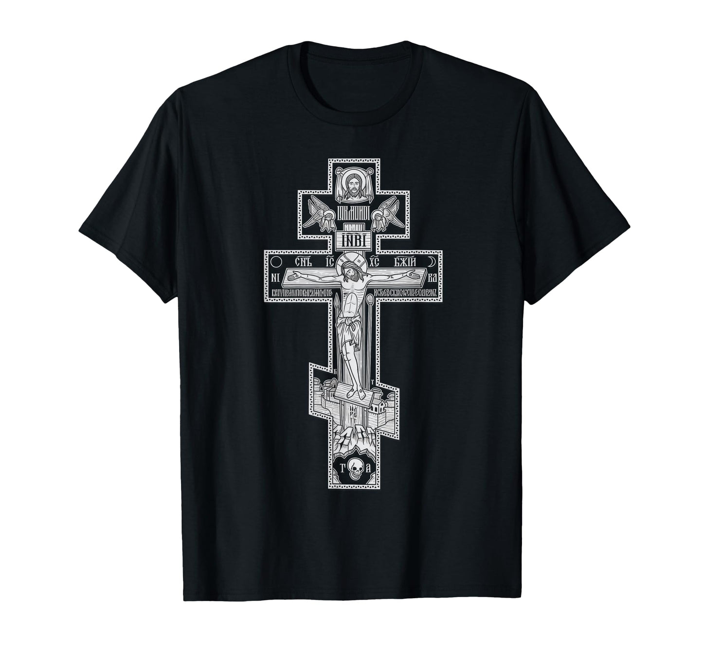 Eastern Orthodox Christian Christ Crucifix Icon T-Shirt