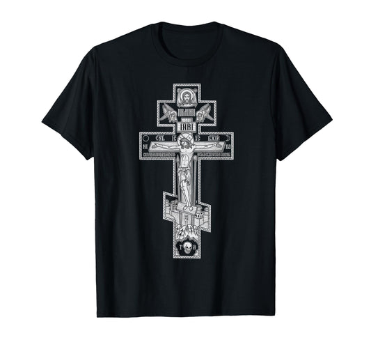 Eastern Orthodox Christian Christ Crucifix Icon T-Shirt