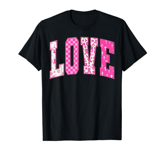 Breast Cancer Christian Fight Hope Faith Love Matching Group T-Shirt
