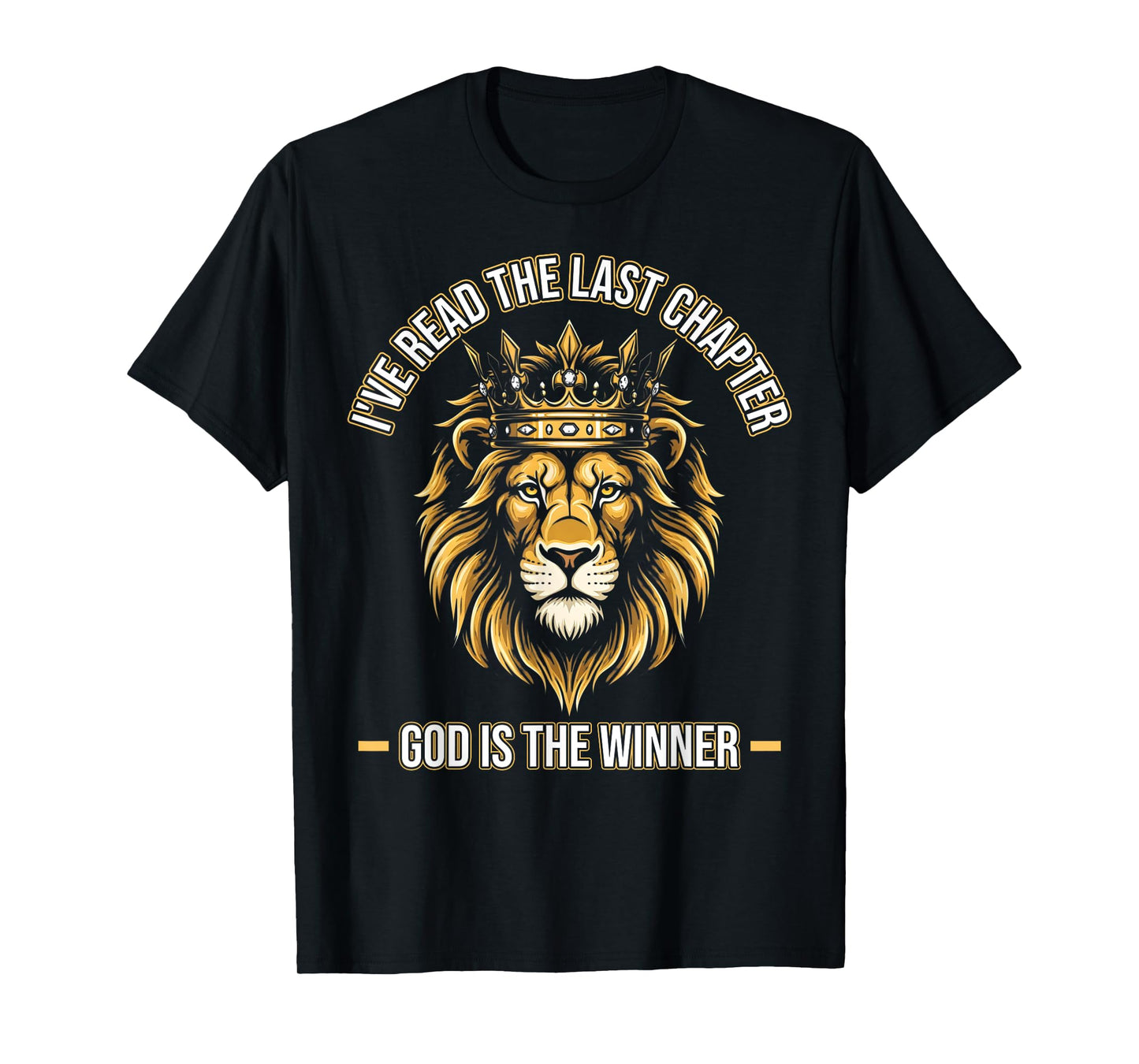God Is the Winner – Bold Christian Lion of Judah Design T-Shirt