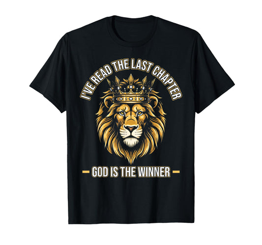 God Is the Winner – Bold Christian Lion of Judah Design T-Shirt