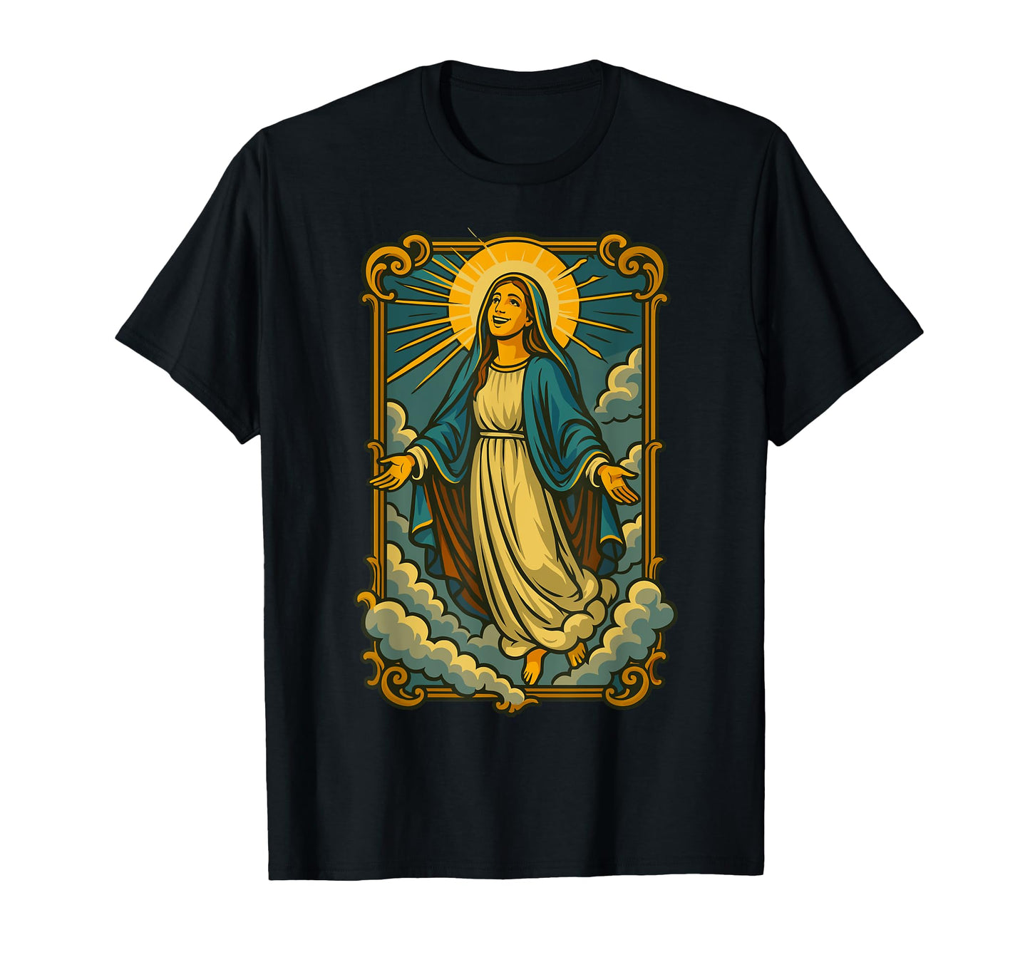 Assumption of Mary Blessed Mother Catholic Religious Faith T-Shirt