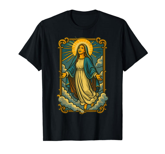 Assumption of Mary Blessed Mother Catholic Religious Faith T-Shirt
