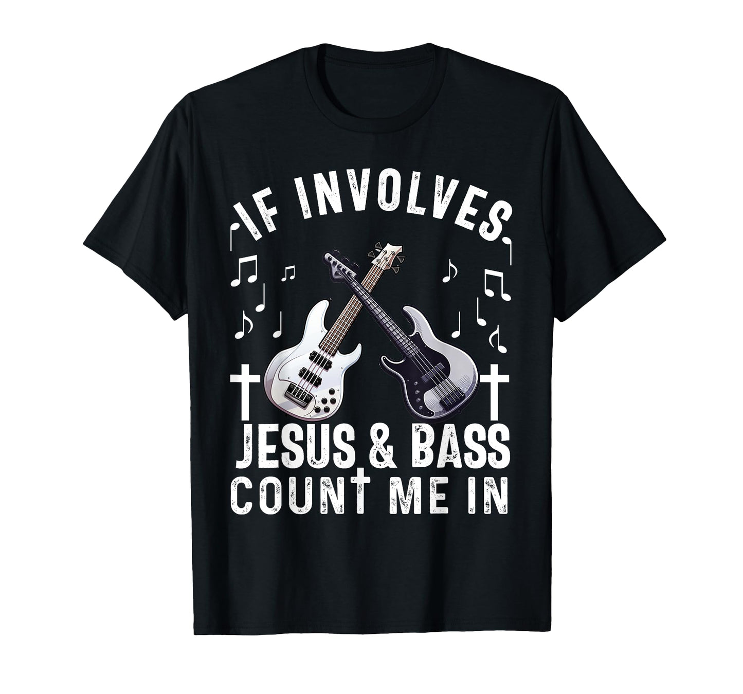 Christian Bass Guitar Player Worship Jesus Bassist Music T-Shirt