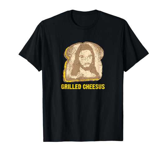 Vintage Grilled Cheesus Jesus Religious Bible Verse T-Shirt