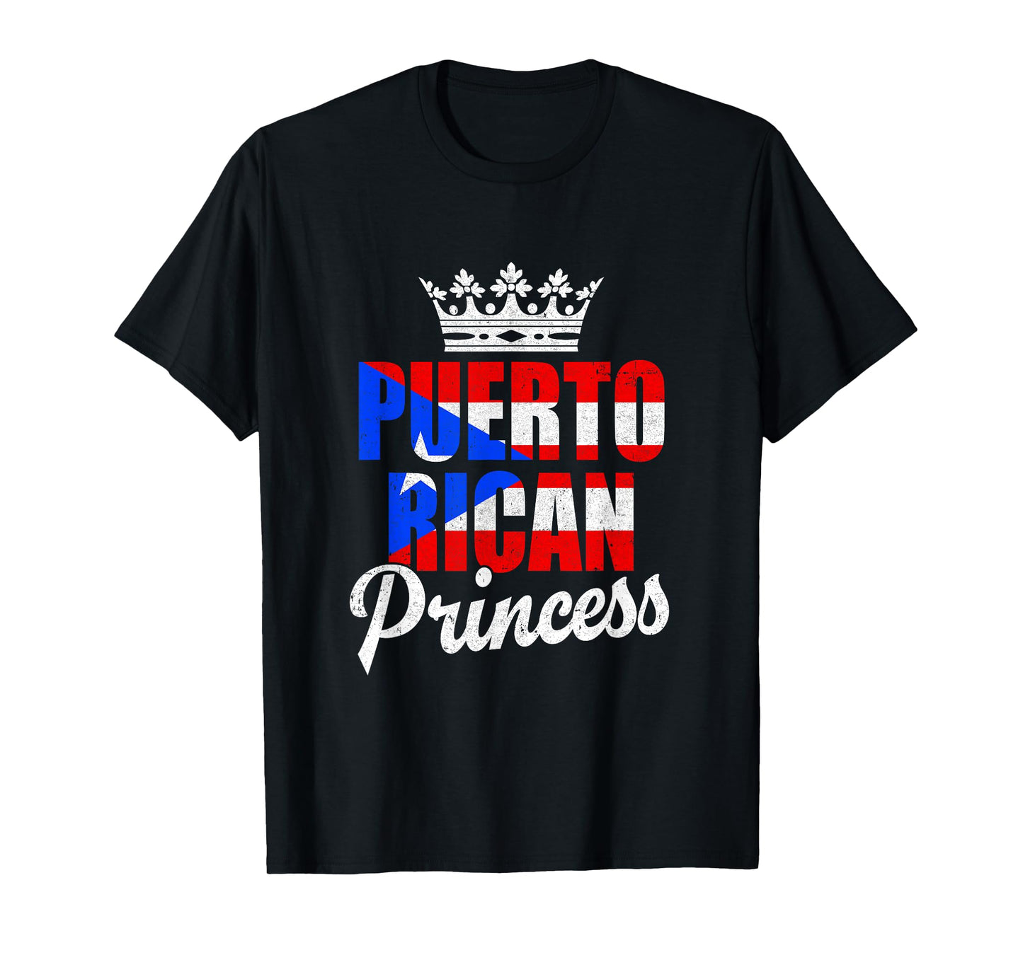 Funny Puerto Rico Graphic Women Girls Puerto Rican Princess T-Shirt