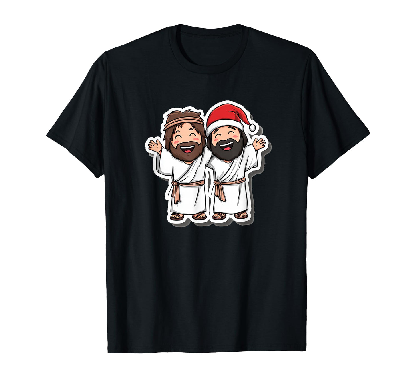 Pretty Jesus and Friends for Christmas Night T-Shirt