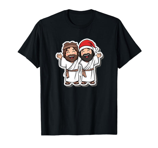 Pretty Jesus and Friends for Christmas Night T-Shirt