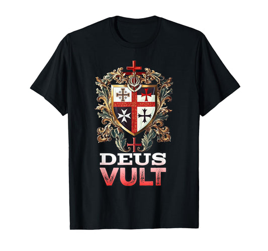 Catholic Knight Templar Crusader Cross Latin T-Shirt