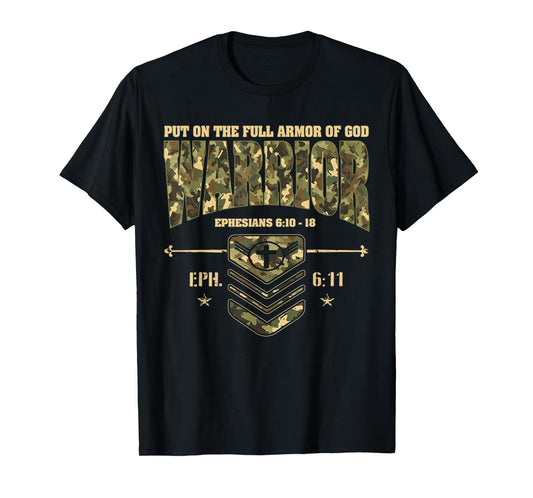 Put On The Full Armor of God - Christian Religious Bible T-Shirt