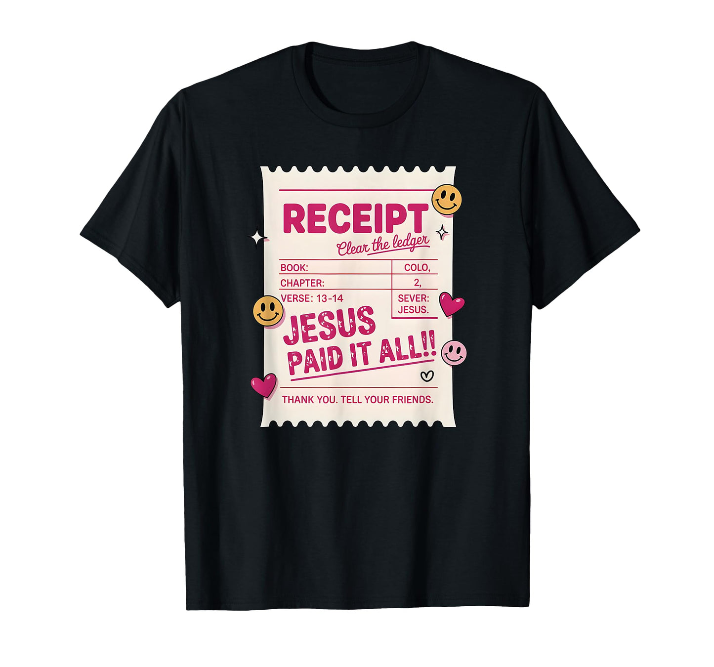 Jesus Paid It All, Guest Check Christian T-Shirt