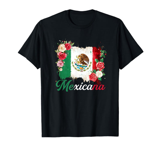 Mexicana Latina Mexico Flag Mexican Girl Mexico Women T-Shirt