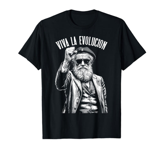 Viva La Evolucion Darwin Funny Evolution Revolutionary T-Shirt