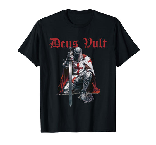 Deus Vult Knights Templar Crusades T-Shirt