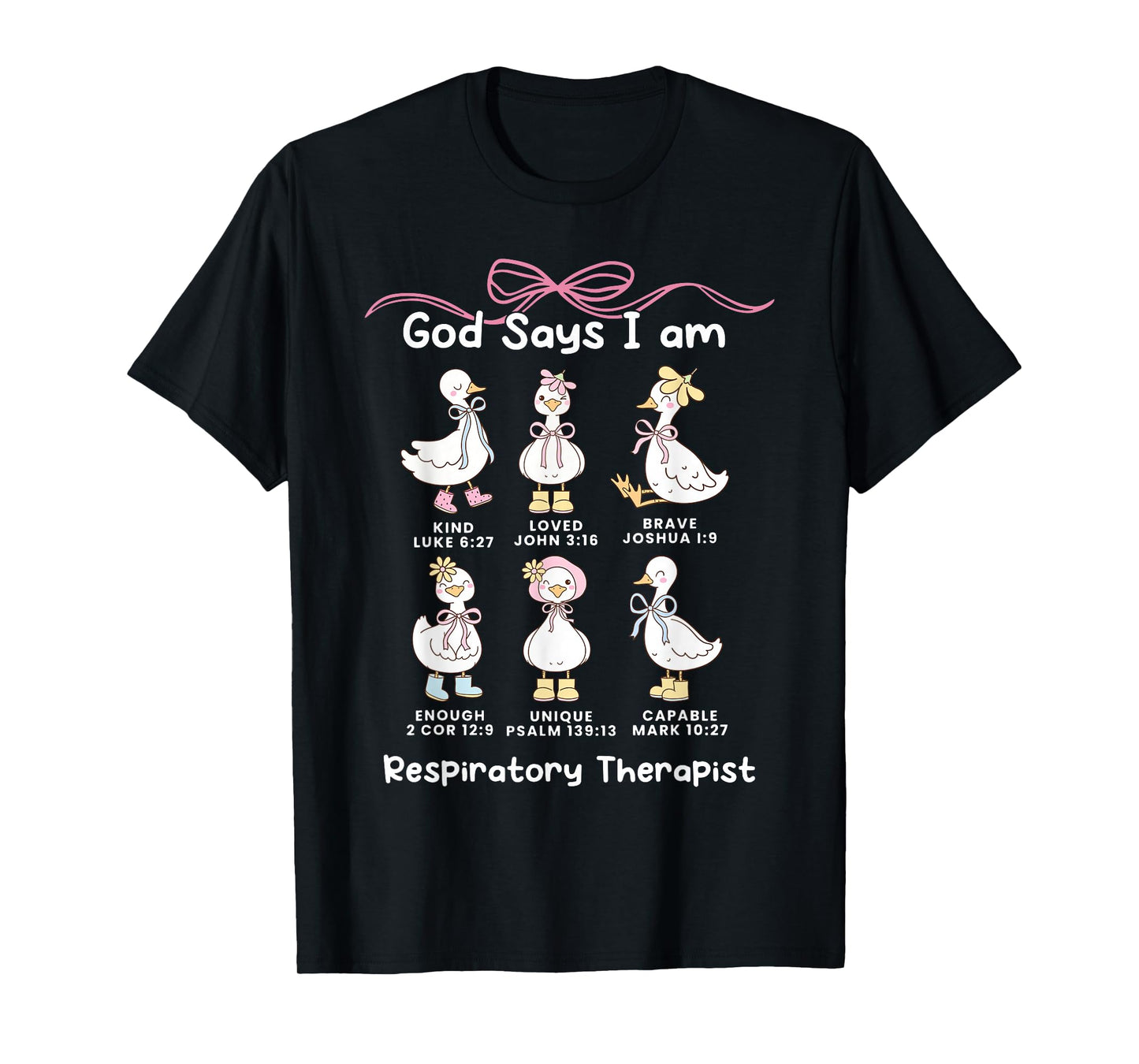 God Says I Am Respiratory Therapist Silly Goose RT Nurse T-Shirt
