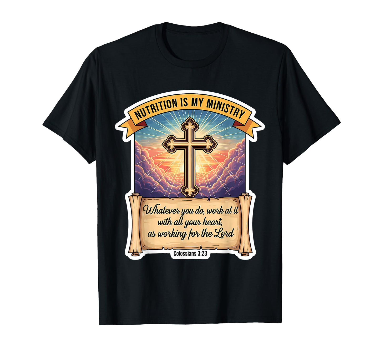 Christian Nutritionist Nutrition is My Ministry Dietitian T-Shirt