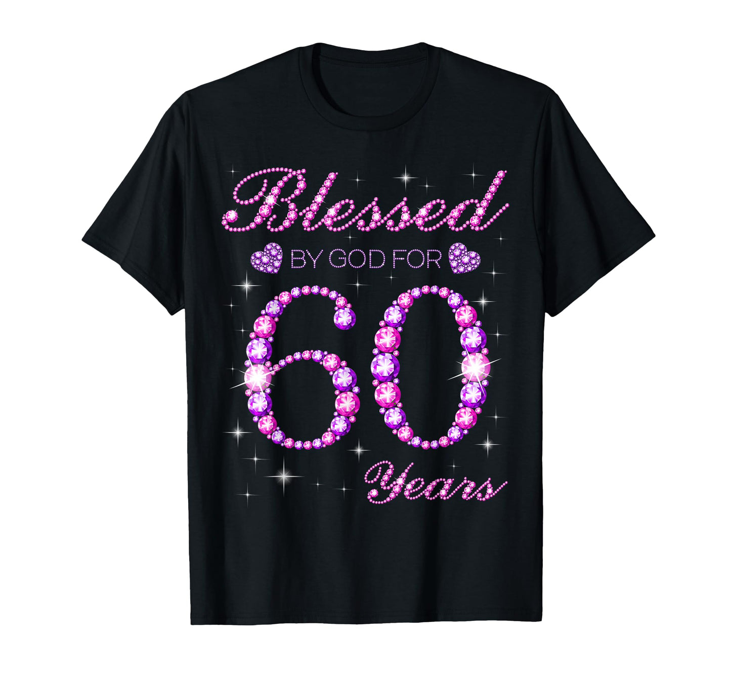 Blessed by God for 60 Years Old 60th Birthday Party T-Shirt